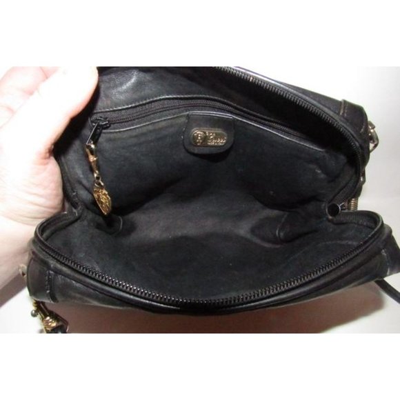 Gucci Early Bamboo Web Supreme 2-Way Buttery Soft Black Leather With Gold Accent - Picture 3 of 12